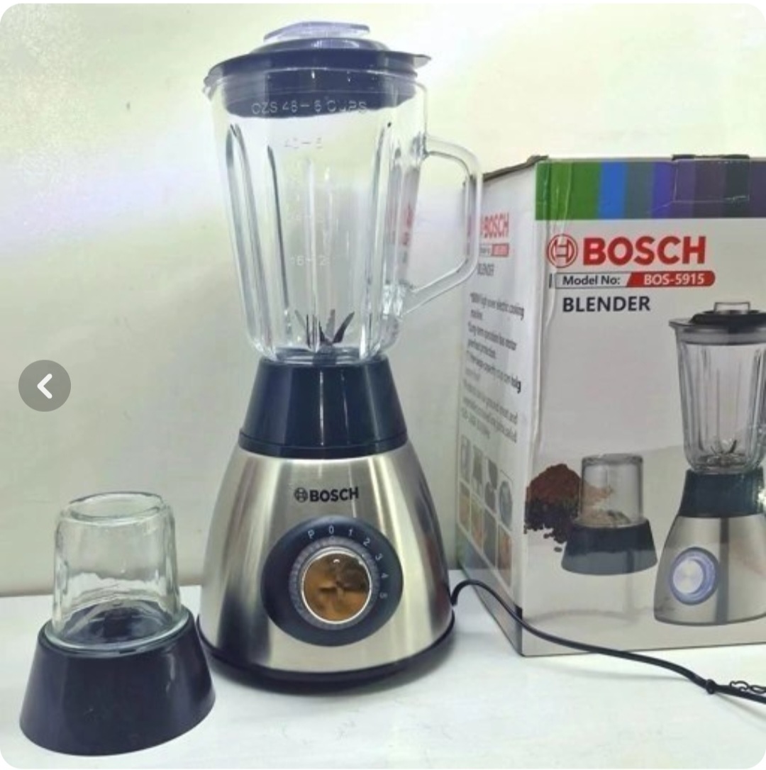 مخلوط کن بوش مدل 5915 ظرفیت 2 لیتر دوکاره با پارچ شیشه ای